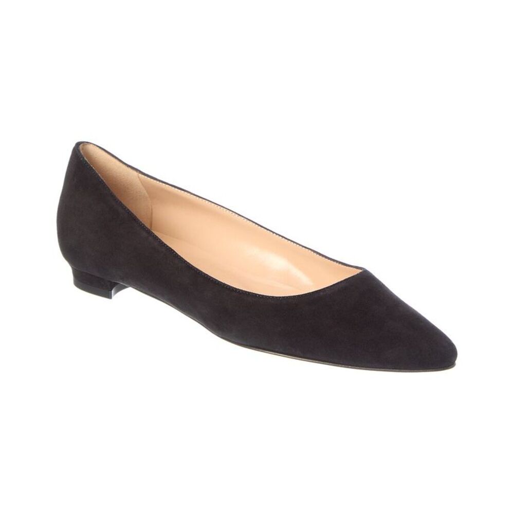 Manolo Blahnik Bb Suede Flat, Black